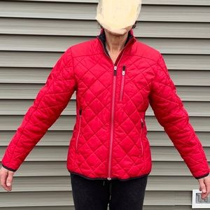 Women’s Lands End  Puffer coat. Size S. Red